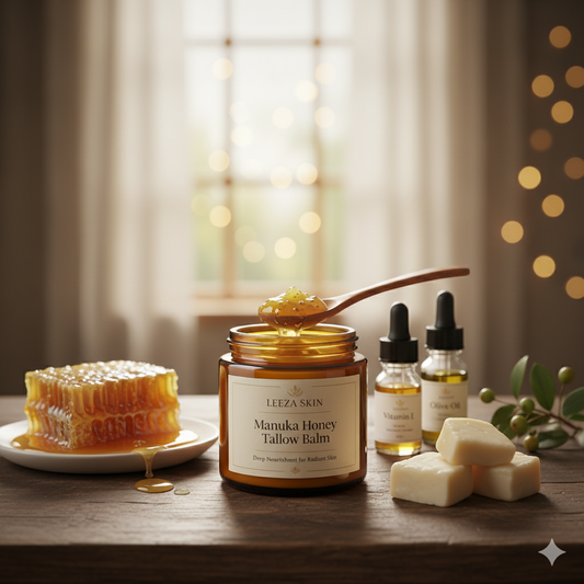 The 6-Ingredient Secret to Your Best Skin Yet: Introducing Leeza Skin's Manuka Honey Tallow Balm