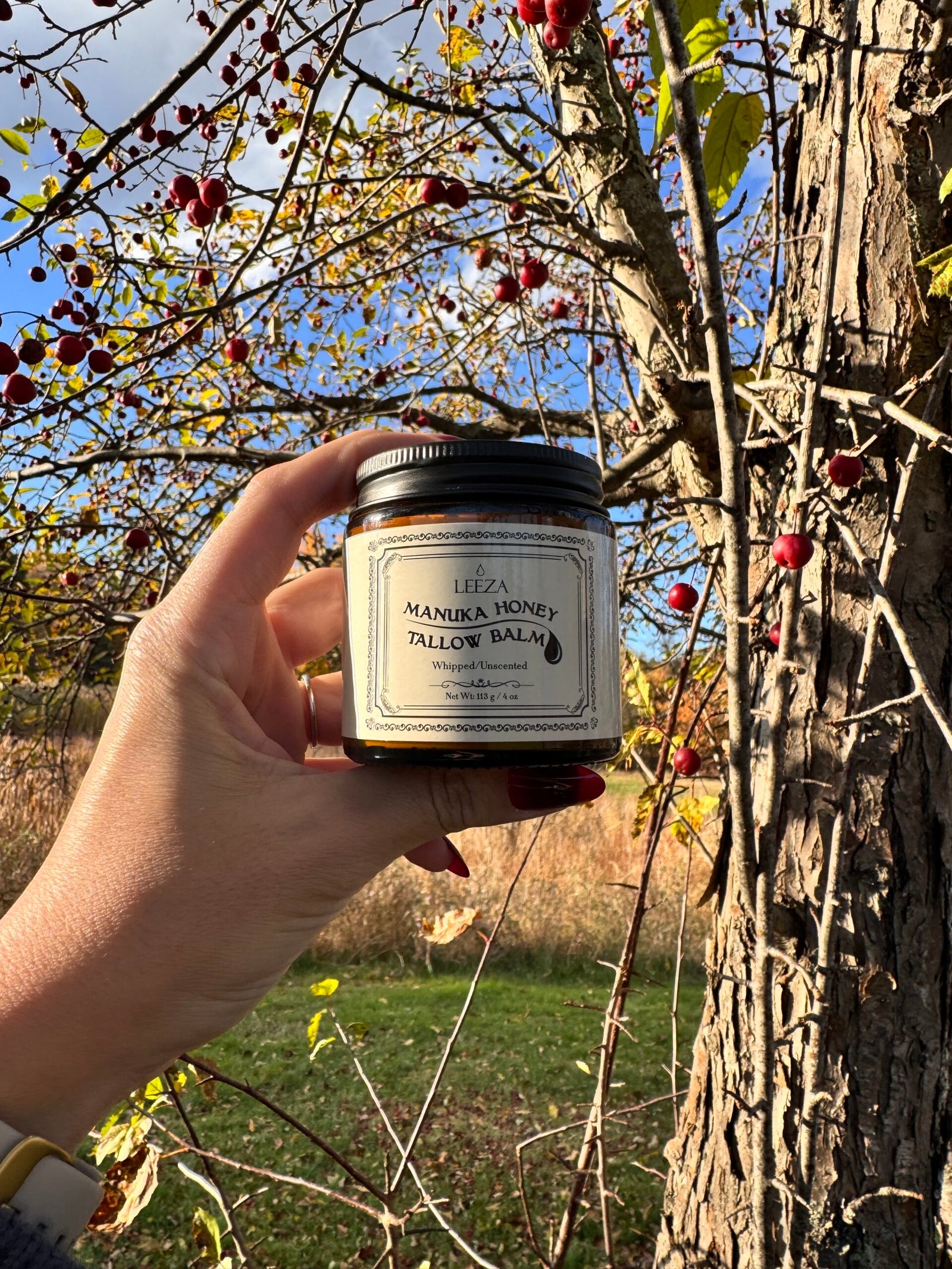 LEEZA Manuka Honey Tallow Balm – Whipped Unscented - Image 3