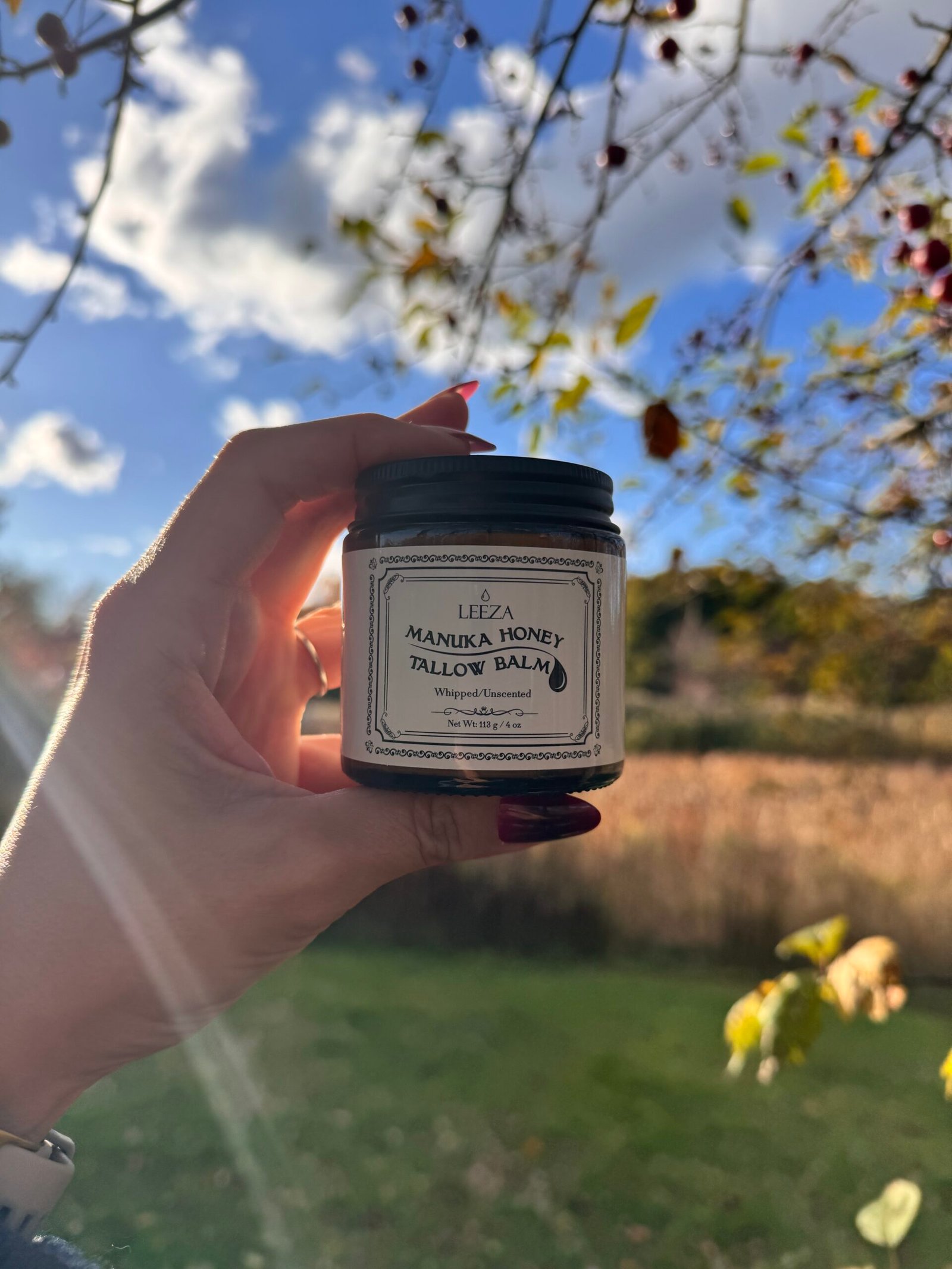 LEEZA Manuka Honey Tallow Balm – Whipped Unscented - Image 4